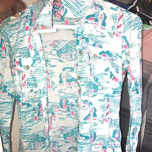 Lilly Pulitzer button up shirt